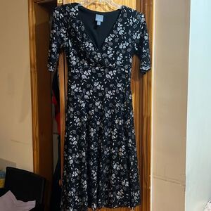 Rabbit rabbit rabbit Size 6 black and silver cocktail dress